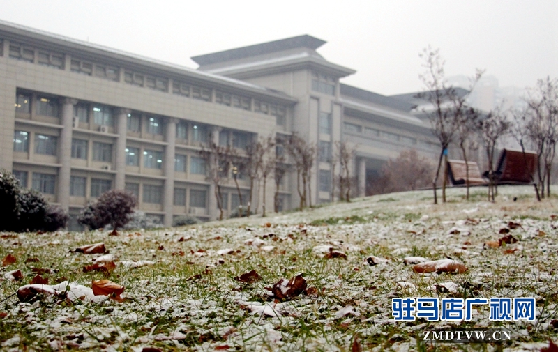 雪后的黄淮学院小景