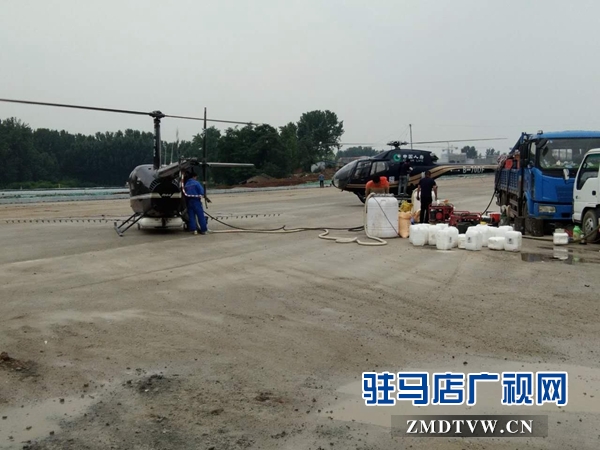 泌阳飞防消灭美国白蛾