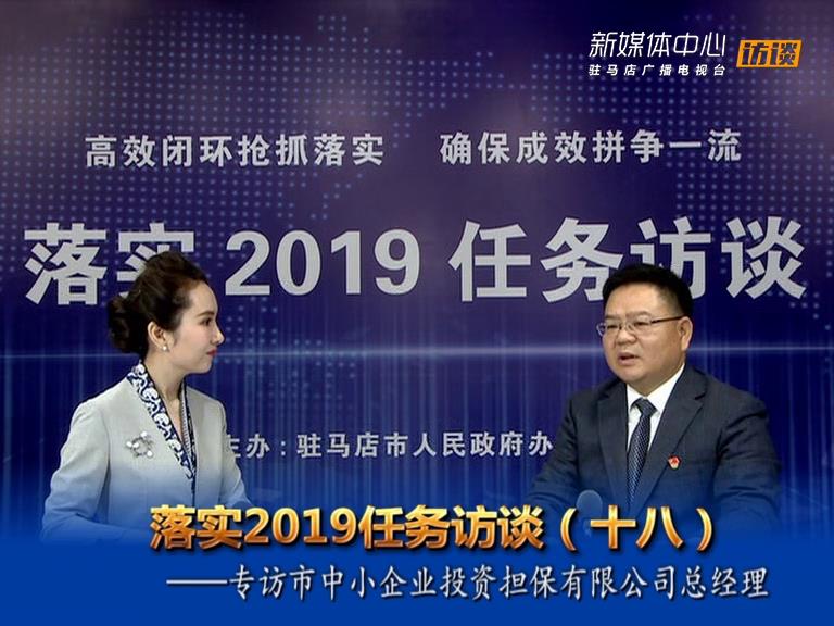 落实2019任务访谈--市中小企业投资担保有限公司总经理李均