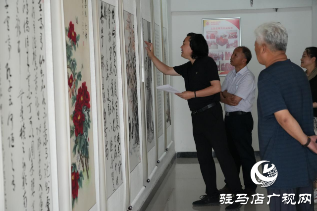2024驻马店市驿城区庆祝“七一”建党节书画精品展启幕