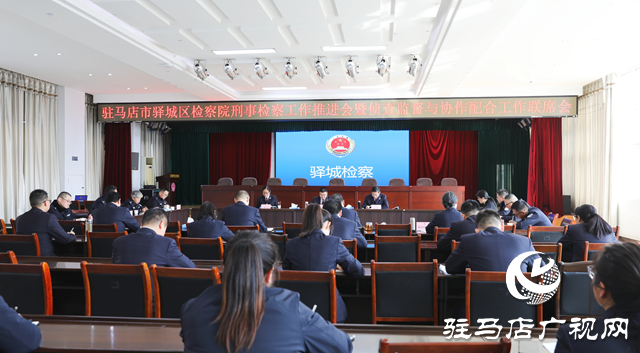 驿城区人民检察院召开刑事检察工作推进会