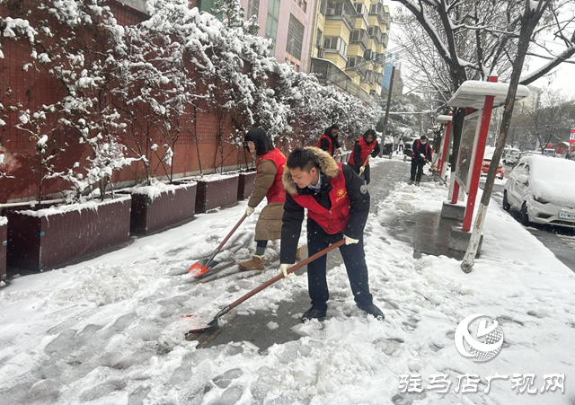 扫雪志愿行 温情暖人心