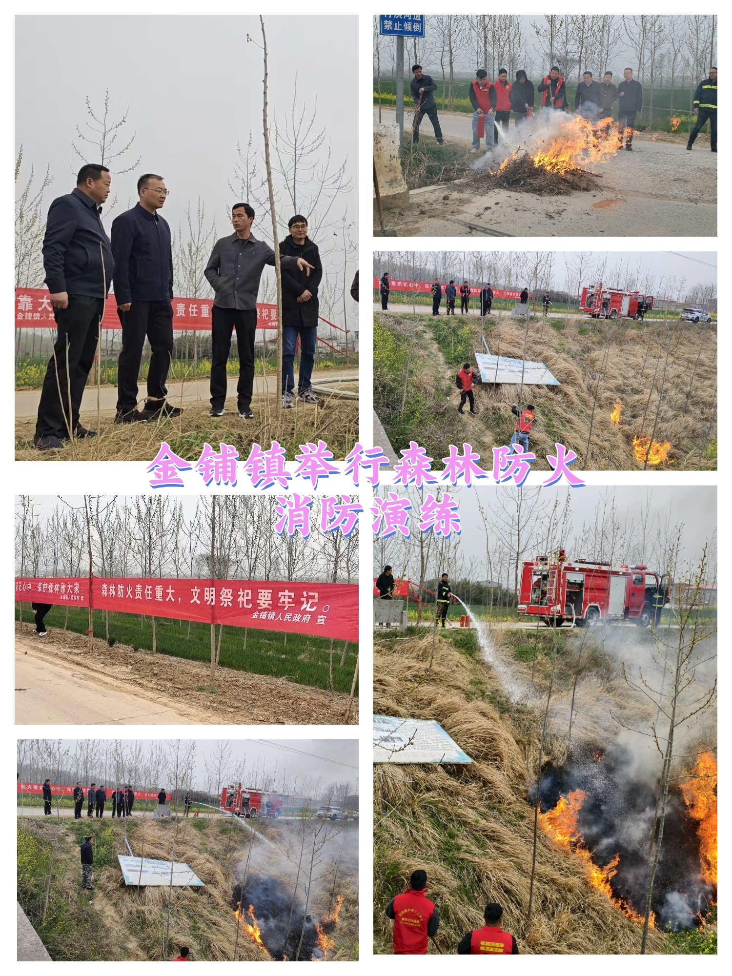 <strong>金铺镇举行森林防火消防演练</strong>