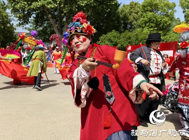 泌阳彩带舞龙队“舞”进南阳月季园 共赴文化交流之约