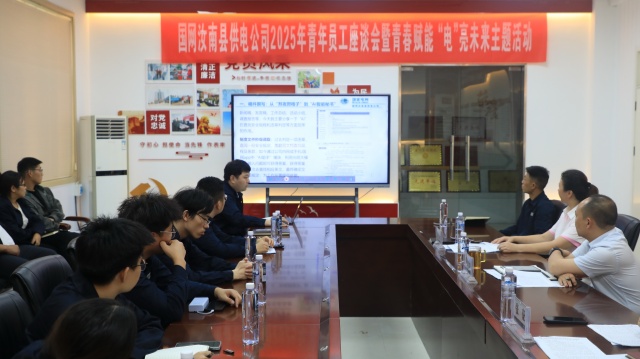 国网汝南县供电公司：举办2025年青年员工座谈会暨青春赋能 “电”亮未来主题活动