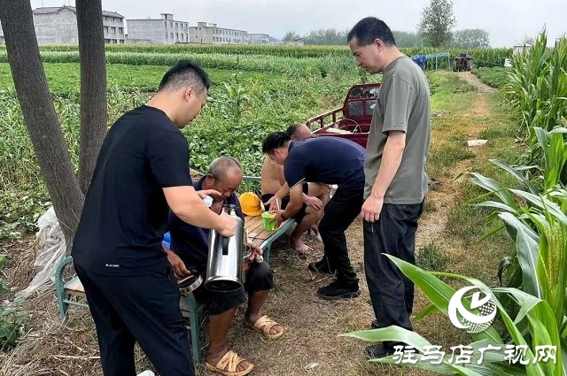 新蔡县杨庄户乡：暖心午餐送一线 干群同心保秋收
