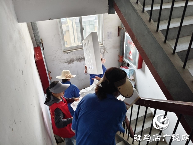 驿城区东风街道：清理小区杂物 守护居民安全