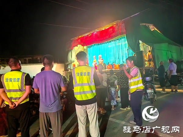 平舆县老王岗乡：夜间巡逻护平安 安全宣教入人心
