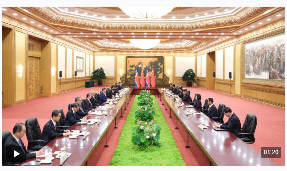 独家视频丨习近平：很高兴时隔六年再次与金正恩总书记同志会晤