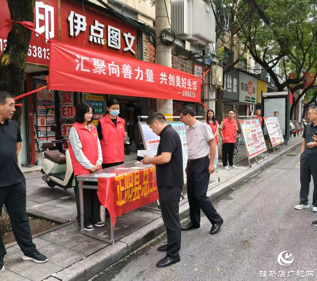 正阳县举行“中华慈善日”宣传活动