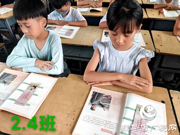 平舆县第五小学开展绿书签读书活动
