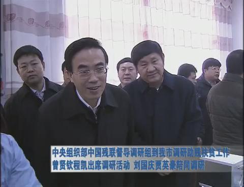 中央组织部中国残联督导调研组到我市调研助残扶贫工作