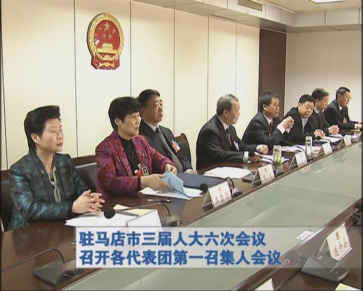 驻马店三届人大六次会议召开各代表团第一召集人会议（视频）