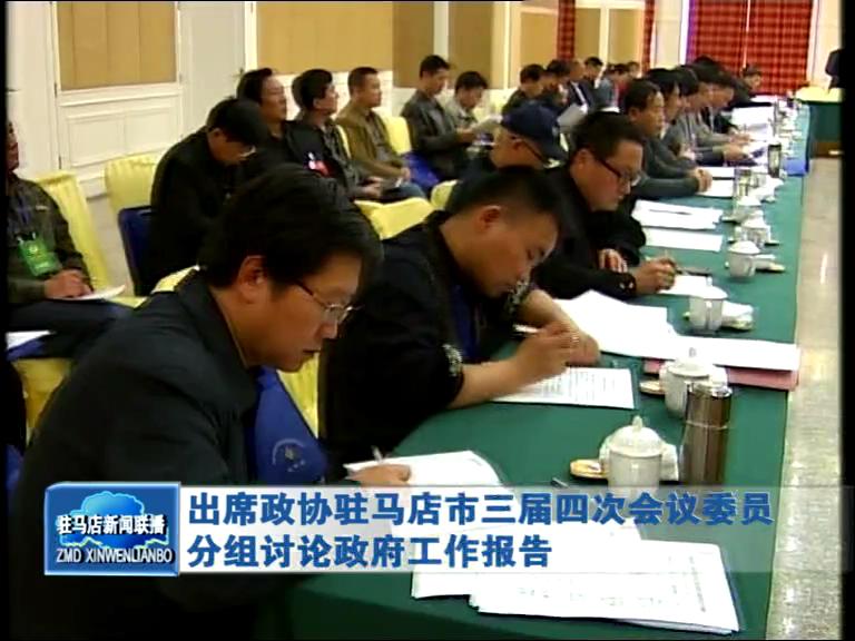 出席政协驻马店市三届四次会议委员分组讨论政府工作报告（视频）